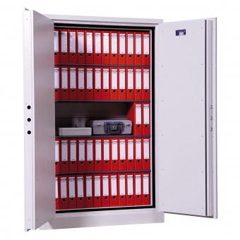 Dokumentensafe, 195 cm hoch, 120x55 cm (B/T), 2 Drehtüren, 4 Böden Dokumentensafe, 195 cm hoch, 120x55 cm (B/T), 2 Drehtüren, 4 Böden